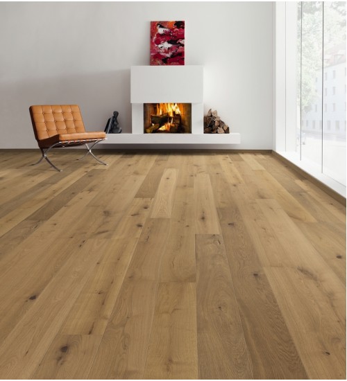 德国汉诺地板三层橡木Plank 1-Strip 180 4V Fumed Oak invisible Sauvage brushed 538941